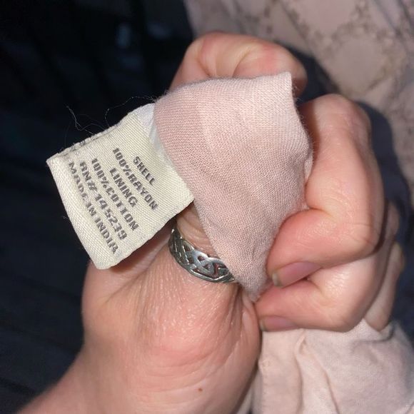 Sim & Sam 🐾 Pale Pink Eyelet Short-Sleeve Dress Size Small - Picture 9 of 9